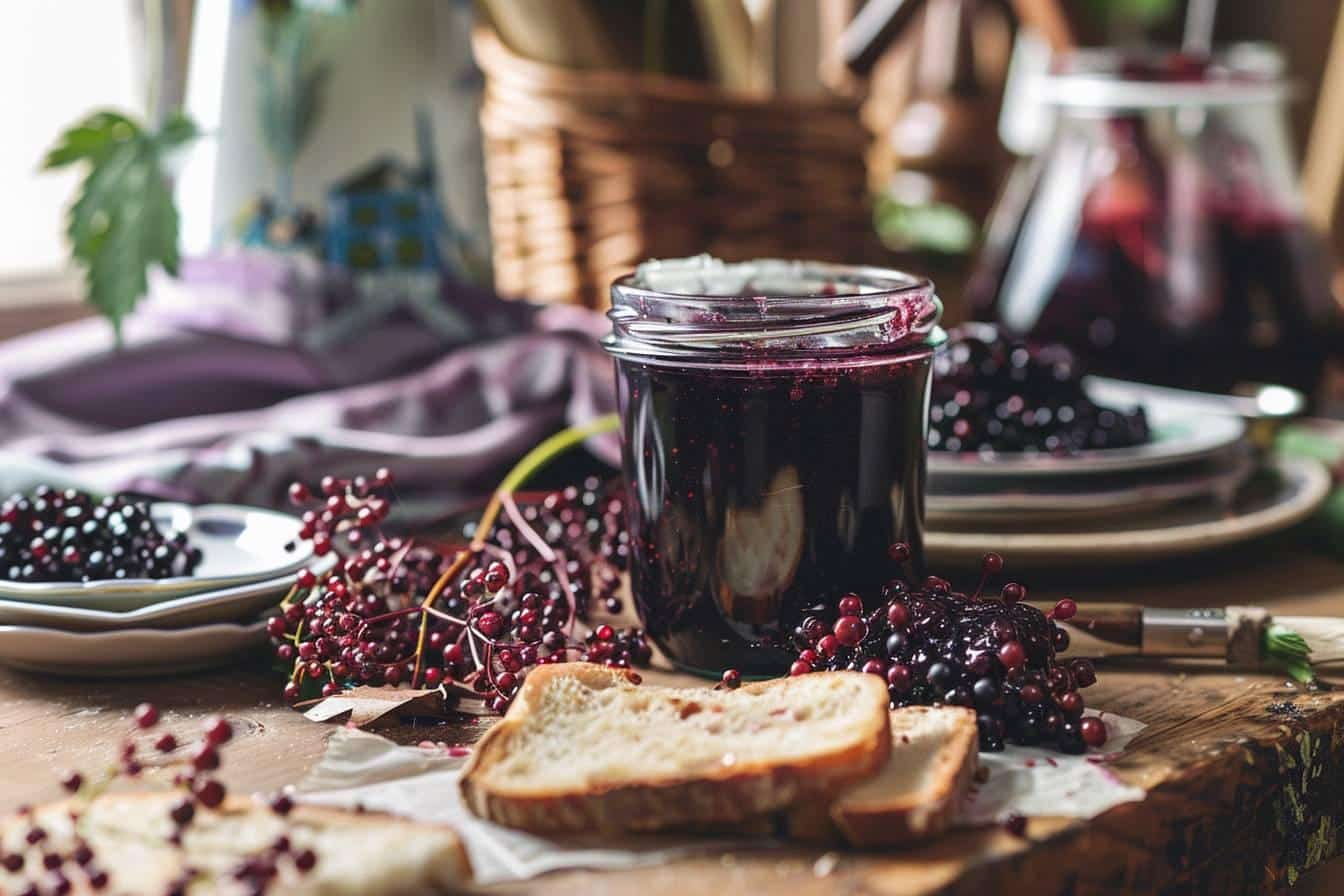 Gelée de baies de sureau : recette maison savoureuse pour petits-déjeuners et desserts