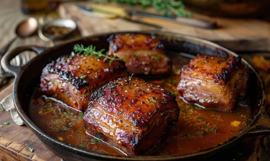 Recette gourmande de joues de porc confites au cidre pour un repas savoureux