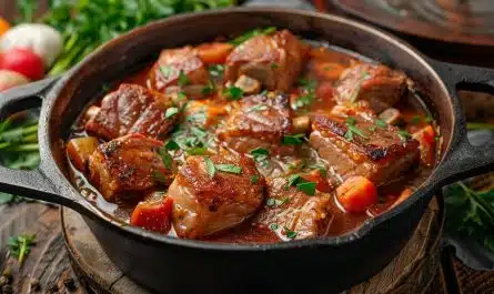 Joues de porc en cocotte : recette fondante et savoureuse pour régaler vos convives