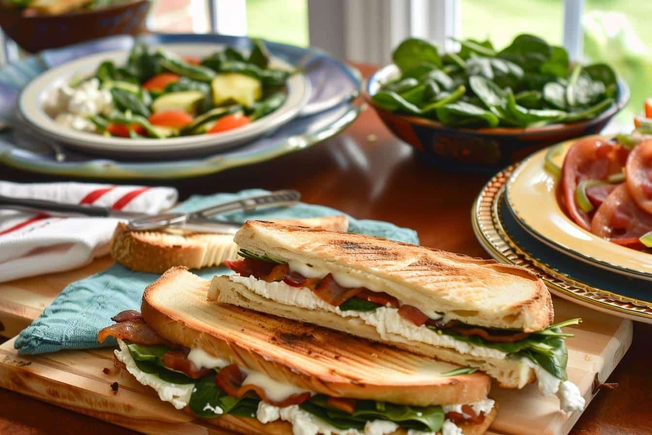 Recette facile de panini maison chèvre bacon : un délice à partager en famille