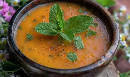 Soupe de pêches au vin rosé : recette fraîche et fruitée pour l'été