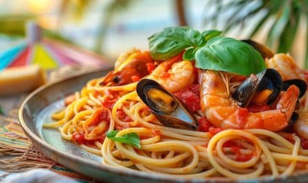 Recette délicieuse de spaghetti aux fruits de mer express : rapide et savoureuse pour vos repas d'été