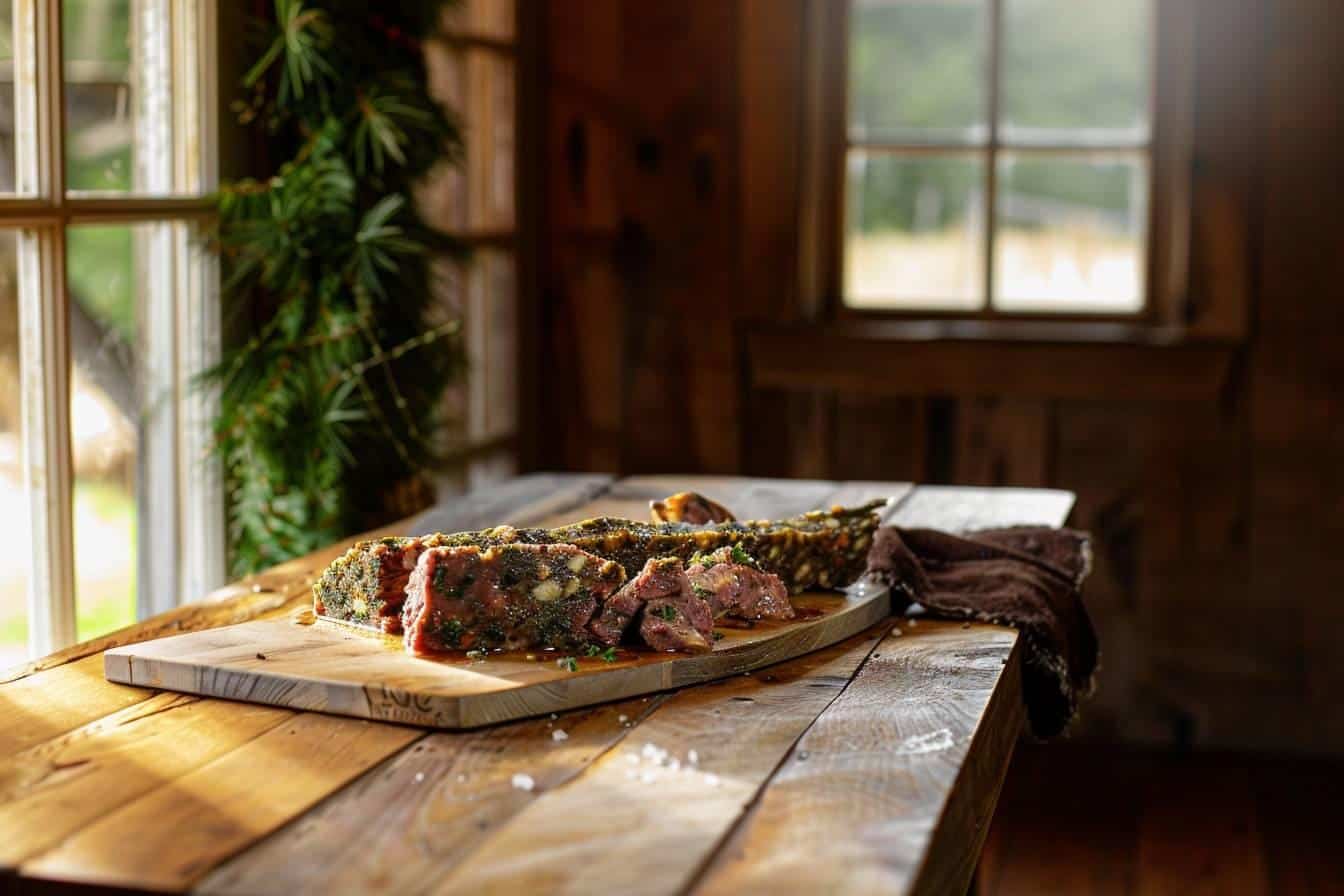 Recette authentique pour une délicieuse terrine de chevreuil maison, facile à préparer et savoureuse